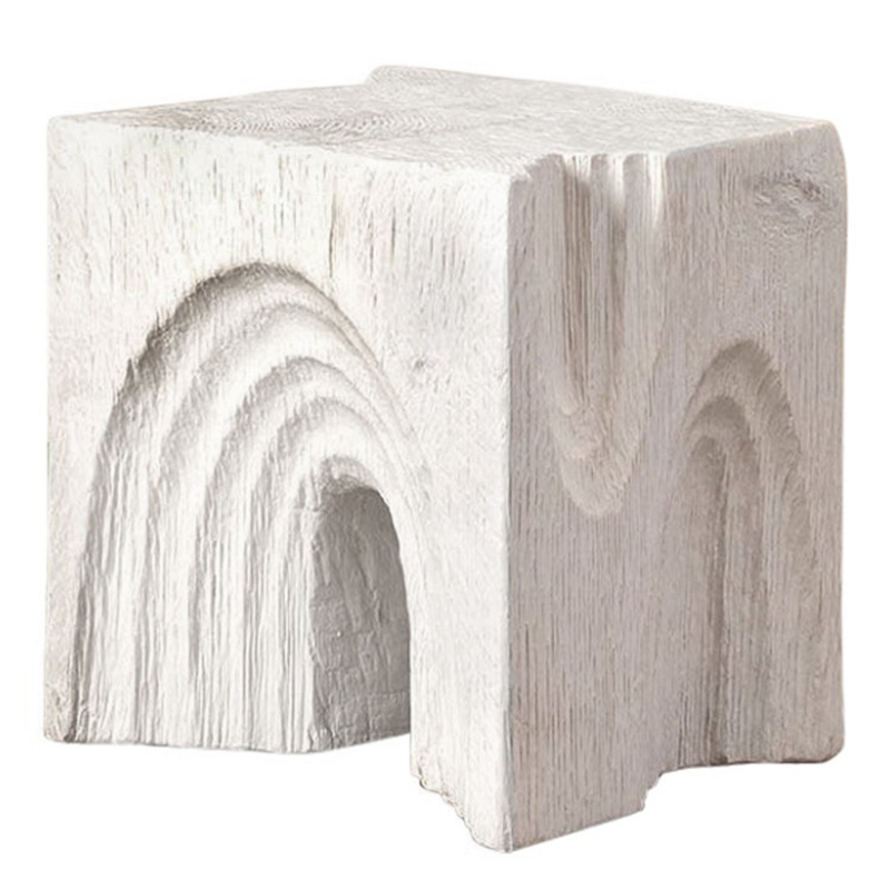 Приставной стол Kelly Wearstler Белый Echo Stool Белый Приставной стол Kelly Wearstler Белый Echo Stool Белый в Рязани | Loft Concept