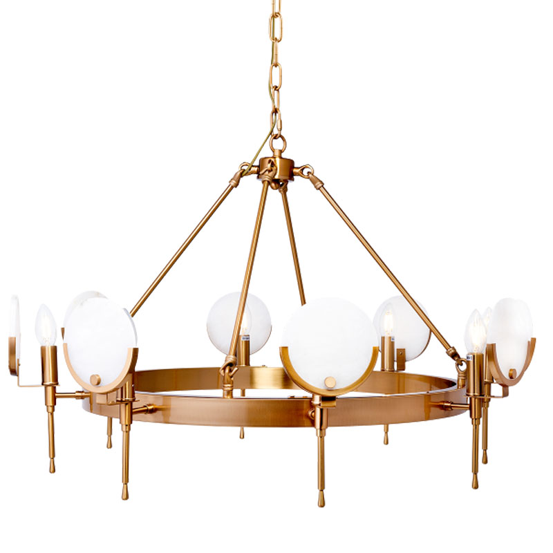 Люстра Levanzo Chandelier 85 Золотой Белое матовое стекло Люстра Levanzo Chandelier 85 Золотой Белое матовое стекло в Рязани | Loft Concept