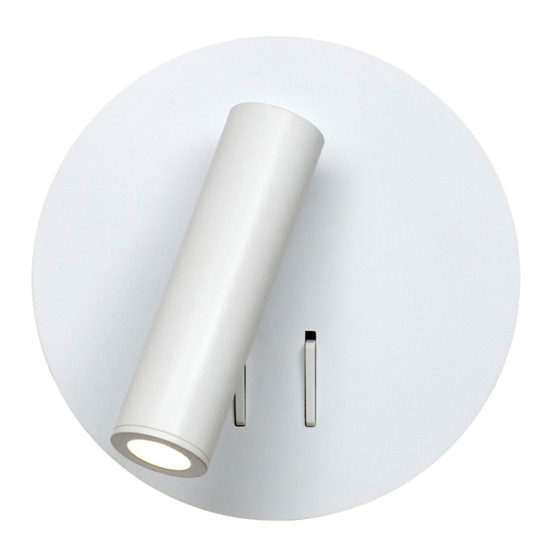 Настенный спот White Circle Spot Wall Lamp Белый Настенный спот White Circle Spot Wall Lamp Белый в Рязани | Loft Concept