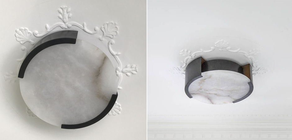 Потолочный светильник Melange Flush Mount Lamp black Потолочный светильник Melange Flush Mount Lamp black - Loft-Concept в Рязани