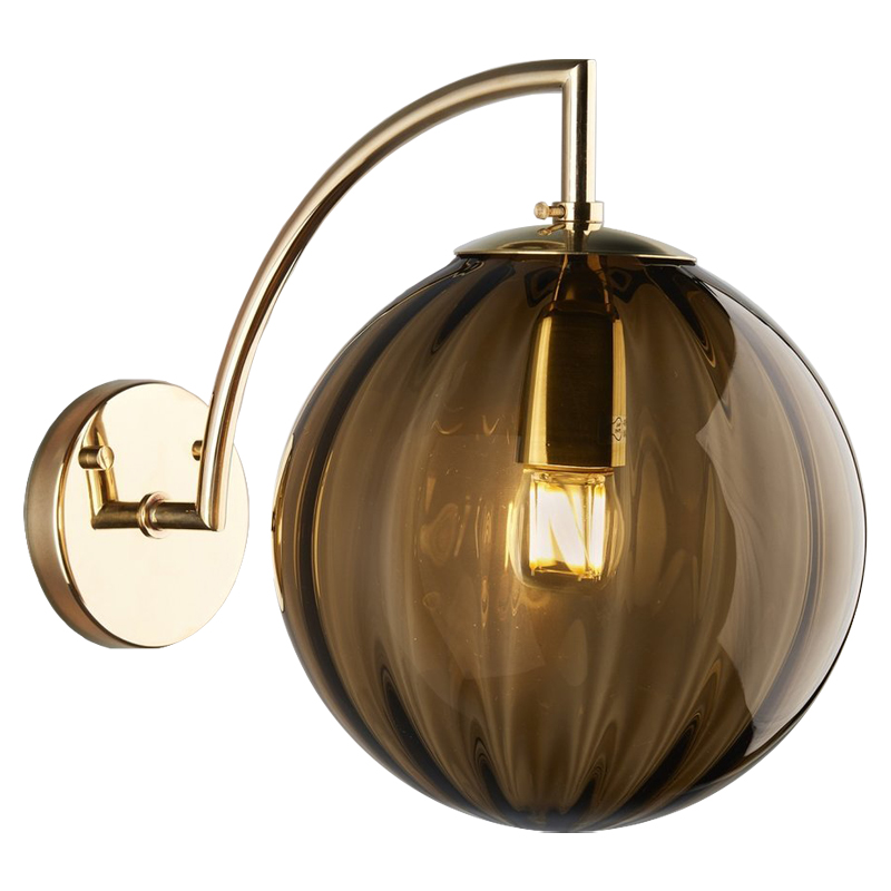 Бра Hector Sconce Amber Глянцевое золото Янтарь (Amber) Бра Hector Sconce Amber Глянцевое золото Янтарь (Amber) в Рязани | Loft Concept