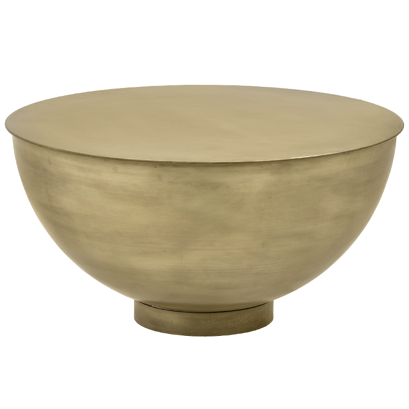 Круглый кофейный стол Modern Metal Caldron Coffee Table Золотой Круглый кофейный стол Modern Metal Caldron Coffee Table Золотой в Рязани | Loft Concept