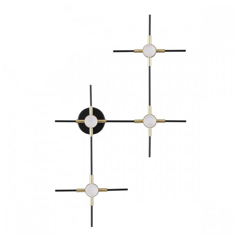 Бра Ake Sconce Черный Белый Золотой Бра Ake Sconce Черный Белый Золотой в Рязани | Loft Concept