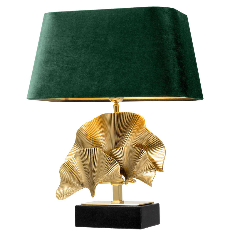 Настольная лампа Eichholtz Table Lamp Olivier green Латунь Черный Зеленый Настольная лампа Eichholtz Table Lamp Olivier green Латунь Черный Зеленый в Рязани | Loft Concept