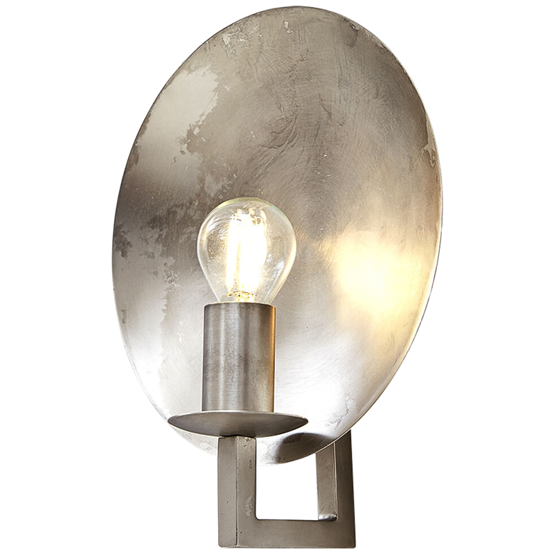 Бра Bennu Disk sconce Никель Сатин Бра Bennu Disk sconce Никель Сатин в Рязани | Loft Concept