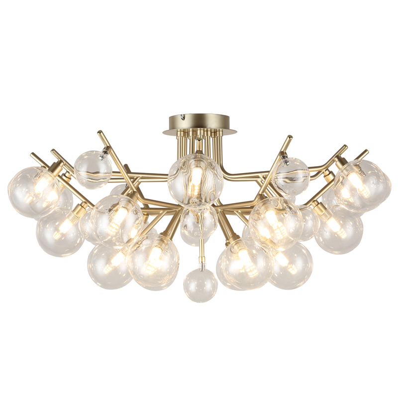 Люстра Berries Chandelier Flower clear 18 Винтажное Светлое Золото Прозрачный Люстра Berries Chandelier Flower clear 18 Винтажное Светлое Золото Прозрачный в Рязани | Loft Concept