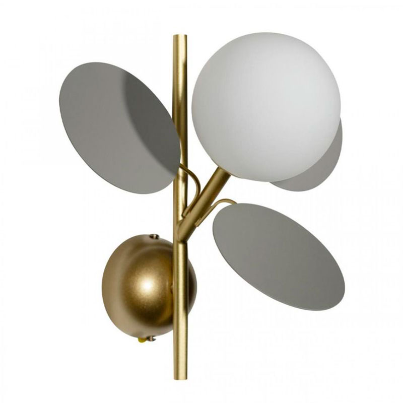 Бра MATISSE sconce One Gray Серый Золотой Белый Бра MATISSE sconce One Gray Серый Золотой Белый в Рязани | Loft Concept
