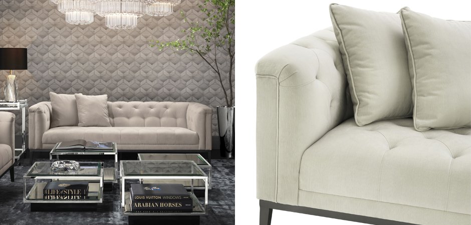 Диван Eichholtz Sofa Cesare Beige Диван Eichholtz Sofa Cesare Beige - Loft-Concept в Рязани
