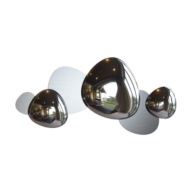 Бра Silver Matt & Gloss 2 Серебряный в Рязани | Loft Concept 