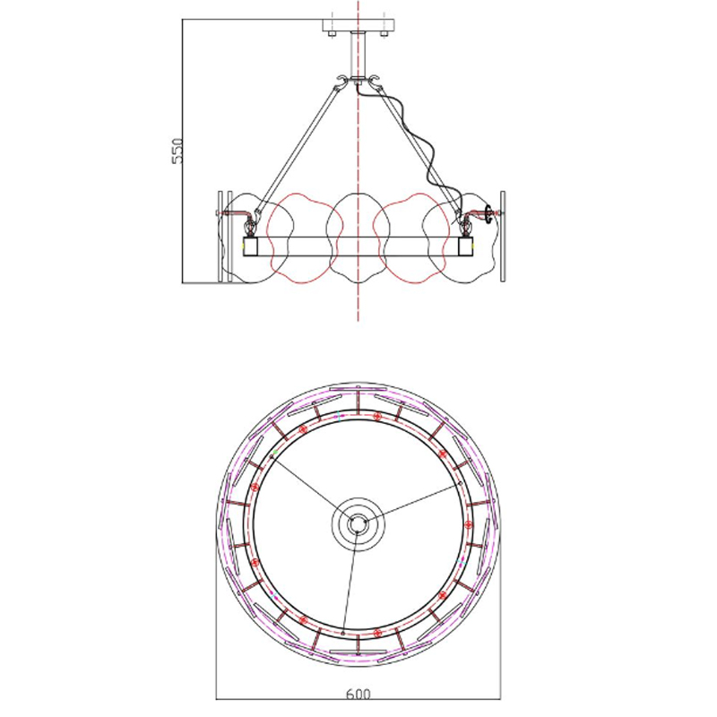 Люстра Мрамор Lucretia Marble Round Chandelier 60 см Люстра Мрамор Lucretia Marble Round Chandelier 60 см в Рязани