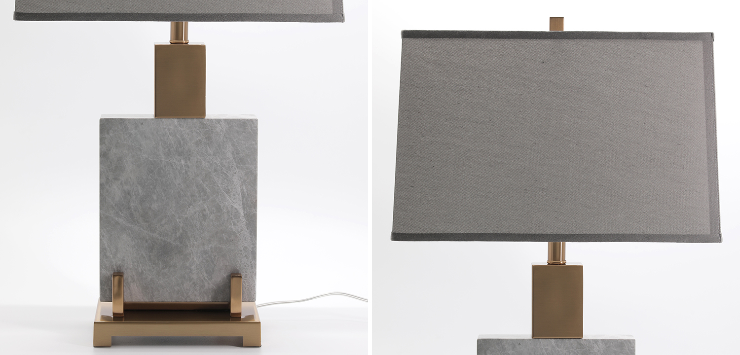 Настольная лампа Table lamp marble Grey - фото