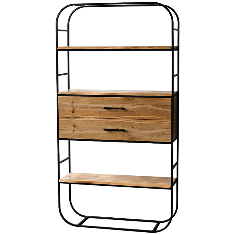 Стеллаж Glenn Industrial Metal Rust Two Drawers Rack Древесина Черный Стеллаж Glenn Industrial Metal Rust Two Drawers Rack Древесина Черный в Рязани | Loft Concept