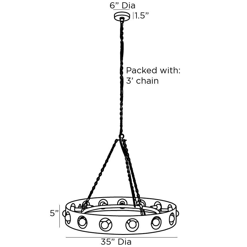 Люстра Arteriors REDONDO CHANDELIER Люстра Arteriors REDONDO CHANDELIER в Рязани