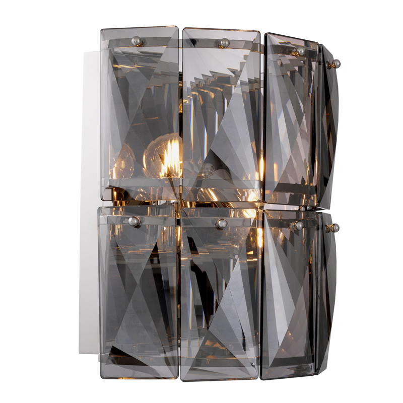 Бра Wall Lamp Amazone smoke Никель Стекло Смок Бра Wall Lamp Amazone smoke Никель Стекло Смок в Рязани | Loft Concept