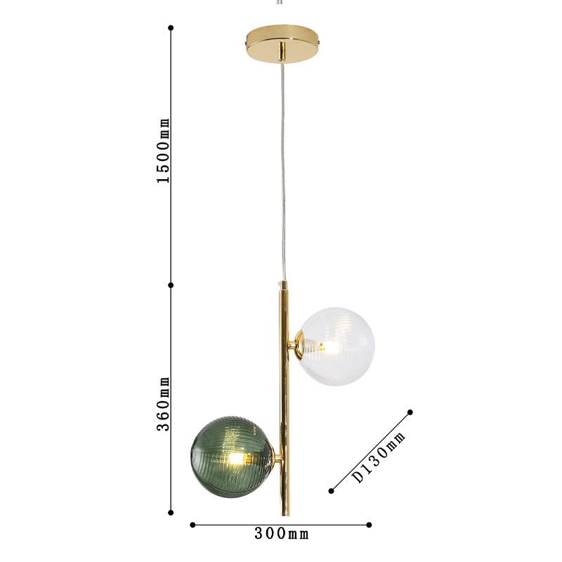 Подвесной светильник Bolle Multi Color hanging 2 lamp в Рязани