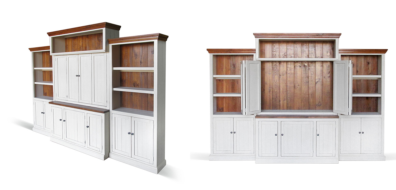 Шкаф-стеллаж Venanzo Provence HARMONIE Weathered White - фото №1