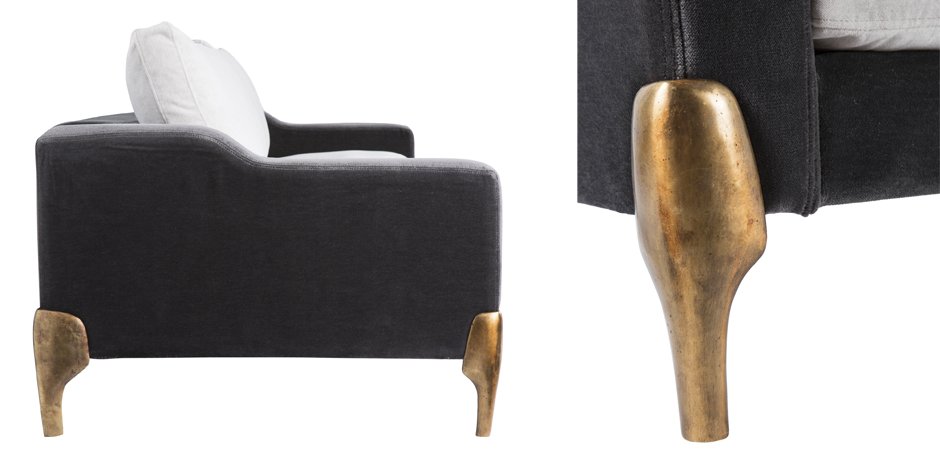 Диван Brass Legs Shovels Диван Brass Legs Shovels - Loft-Concept в Рязани