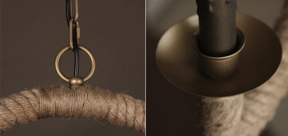 Подвесной светильник Oval Loft Rope Light Подвесной светильник Oval Loft Rope Light - Loft-Concept в Рязани