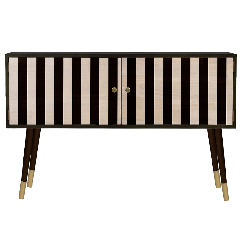 Комод длинный с 2-мя дверцами Rutledge Chest of Drawers Черный Бежевый Золотой Комод длинный с 2-мя дверцами Rutledge Chest of Drawers Черный Бежевый Золотой в Рязани | Loft Concept