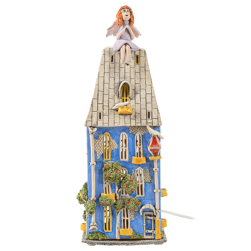 Ночник Домик Angel on The Roof Голубой Мульти Ночник Домик Angel on The Roof Голубой Мульти в Рязани | Loft Concept