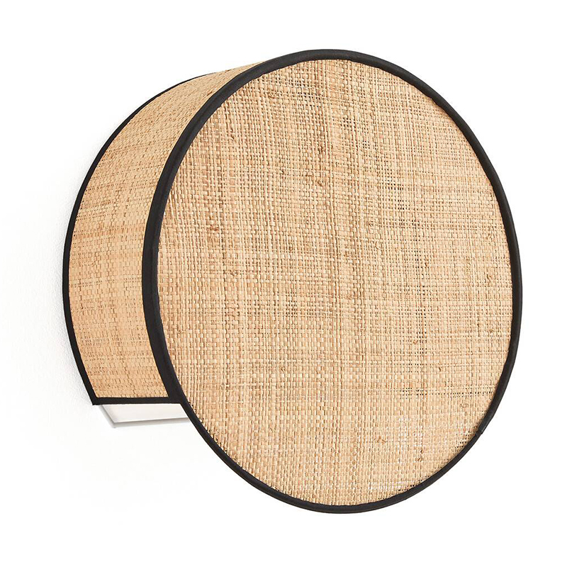 Бра Ottar Wicker Raffia Бежевый Черный Бра Ottar Wicker Raffia Бежевый Черный в Рязани | Loft Concept