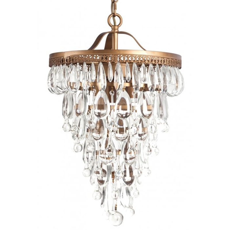 Люстра Clarissa Glass Drop Pendant 30 Бронза Люстра Clarissa Glass Drop Pendant 30 Бронза в Рязани | Loft Concept