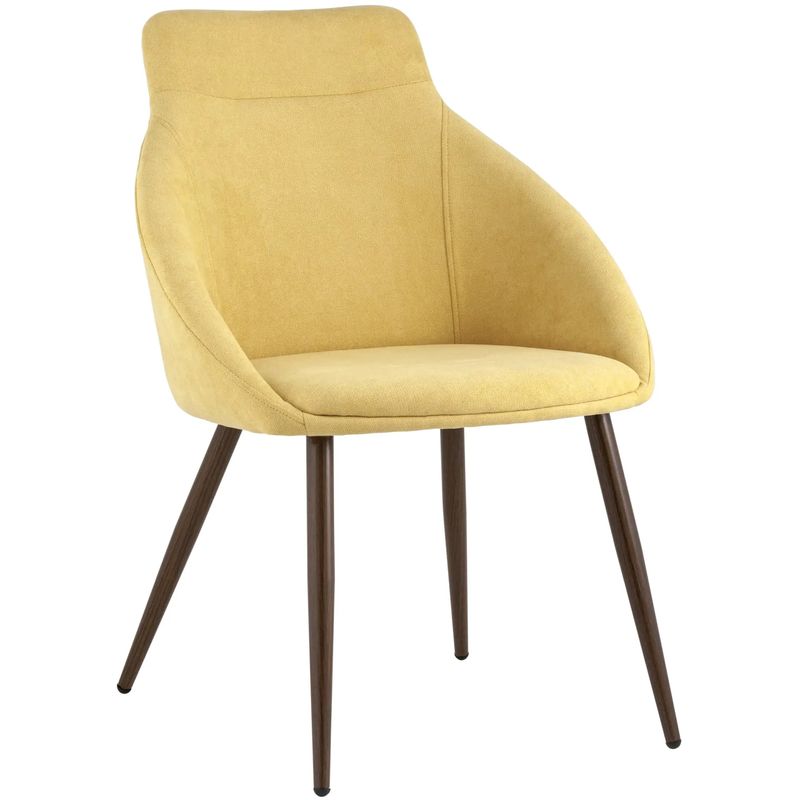 Стул Queenie Chair Желтый Цвет Желтый Коричневый Стул Queenie Chair Желтый Цвет Желтый Коричневый в Рязани | Loft Concept