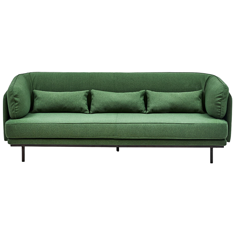 Диван Vibek Sofa Зеленый Черный Диван Vibek Sofa Зеленый Черный в Рязани | Loft Concept