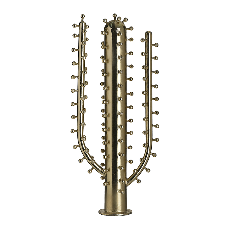 Статуэтка Metal Cactus 46 Золотой Статуэтка Metal Cactus 46 Золотой в Рязани | Loft Concept
