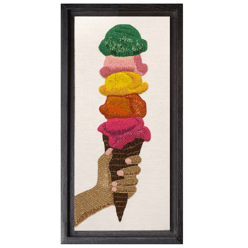 Панно Jonathan Adler ICE CREAM BEADED WALL ART Мульти Панно Jonathan Adler ICE CREAM BEADED WALL ART Мульти в Рязани | Loft Concept
