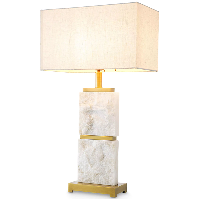 Настольная лампа Eichholtz Table Lamp Newton L Marble Кремовый Латунь Белый Мрамор Bianco Настольная лампа Eichholtz Table Lamp Newton L Marble Кремовый Латунь Белый Мрамор Bianco в Рязани | Loft Concept