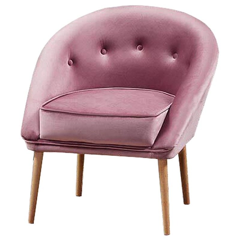 Кресло Gwyn Chair pink Розовый Древесина Кресло Gwyn Chair pink Розовый Древесина в Рязани | Loft Concept