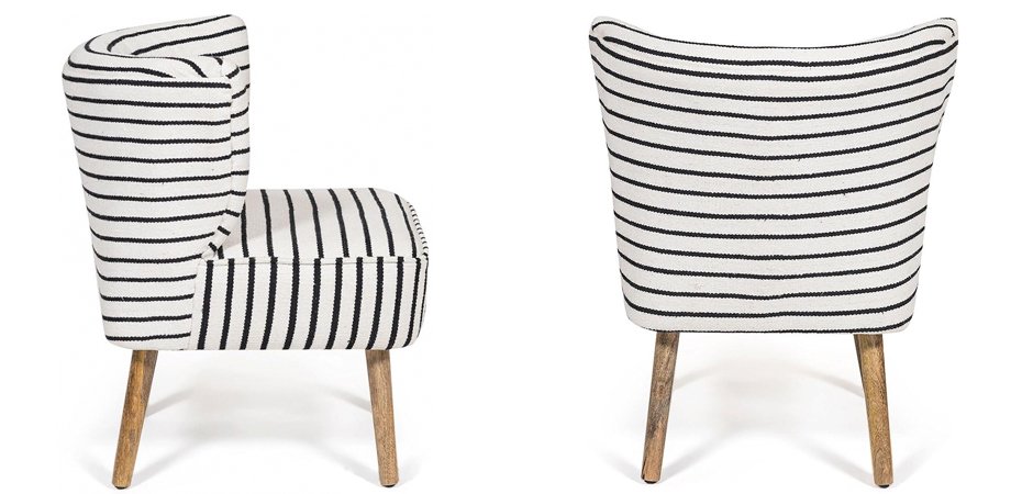 Кресло Black and White Stripes Кресло Black and White Stripes - Loft-Concept в Рязани