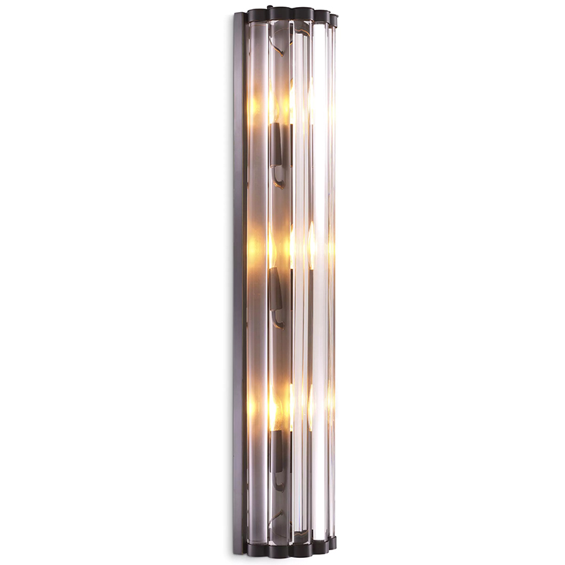 Бра Eichholtz Wall Lamp Amalfi L Bronze Темная бронза Прозрачное Стекло Бра Eichholtz Wall Lamp Amalfi L Bronze Темная бронза Прозрачное Стекло в Рязани | Loft Concept