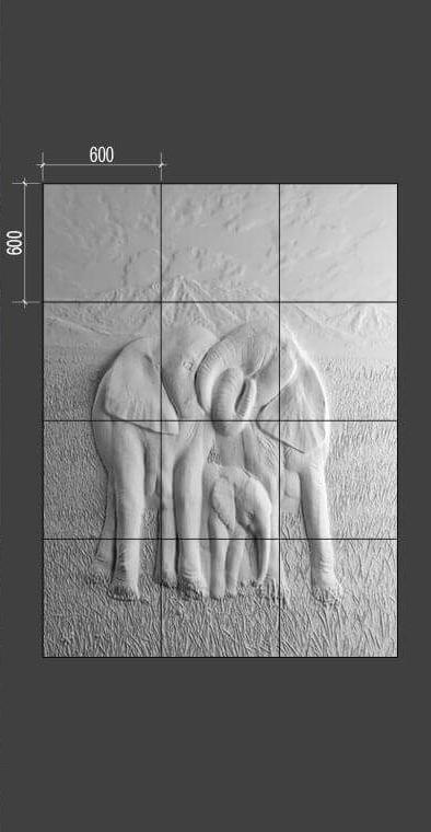 Барельеф ELEPHANTS Барельеф ELEPHANTS в Рязани