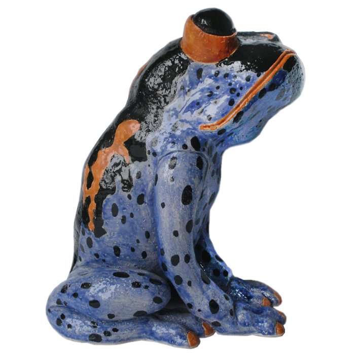 Статуэтка Tropical Frog Синий Оранжевый Статуэтка Tropical Frog Синий Оранжевый в Рязани | Loft Concept