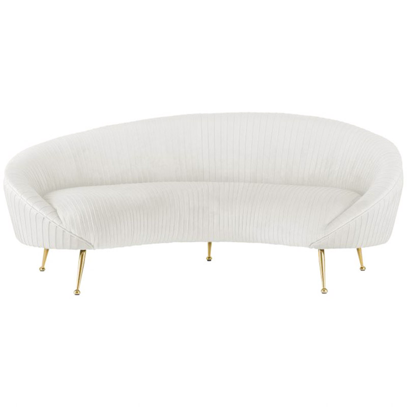 Диван Pebernat Lounge Sofa white Золотой Белый Диван Pebernat Lounge Sofa white Золотой Белый в Рязани | Loft Concept