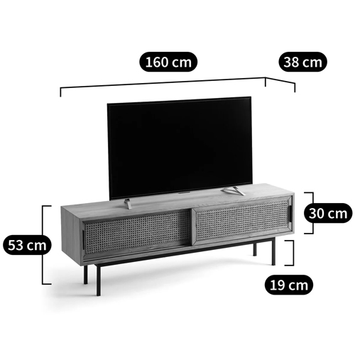 ТВ-тумба с плетеным декором Tate Wicker TV Stand ТВ-тумба с плетеным декором Tate Wicker TV Stand в Рязани