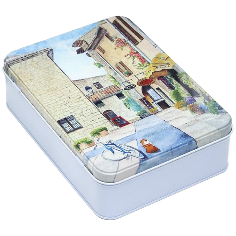 Шкатулка металлическая Sunny Street Rectangular Metal Box Мульти Шкатулка металлическая Sunny Street Rectangular Metal Box Мульти в Рязани | Loft Concept