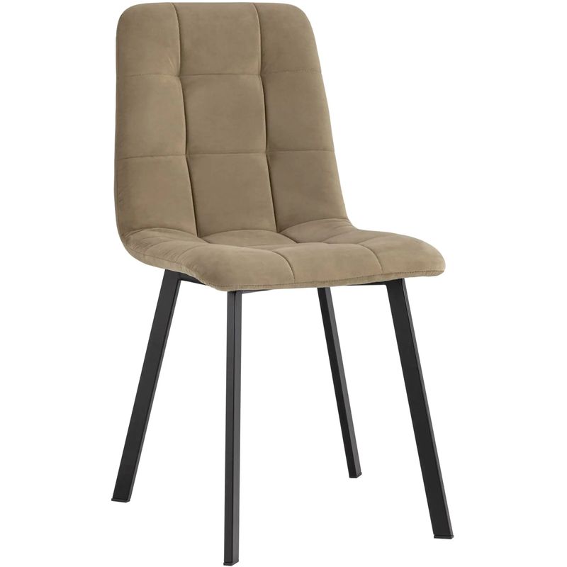 Стул NANCY S Chair Коричневый Велюр Коричневый Черный Стул NANCY S Chair Коричневый Велюр Коричневый Черный в Рязани | Loft Concept