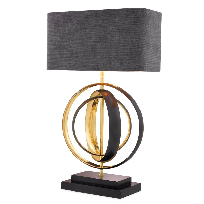 Настольная лампа Eichholtz Table Lamp Riley Серый Черный Латунь Настольная лампа Eichholtz Table Lamp Riley Серый Черный Латунь в Рязани | Loft Concept