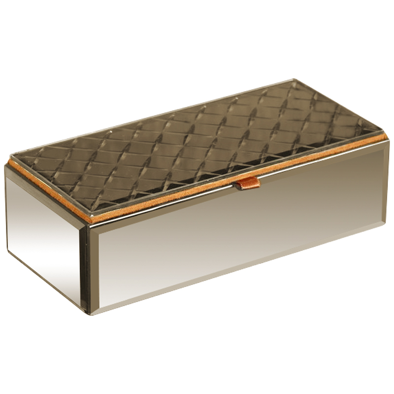 Шкатулка Vega Mirrored Box Зеркало Коричневый Шкатулка Vega Mirrored Box Зеркало Коричневый в Рязани | Loft Concept