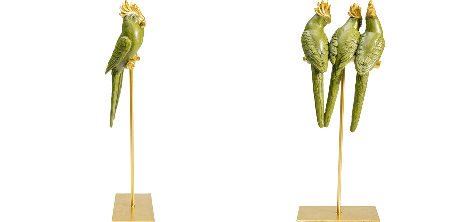 Статуэтка Three Green Parrots - фото №1