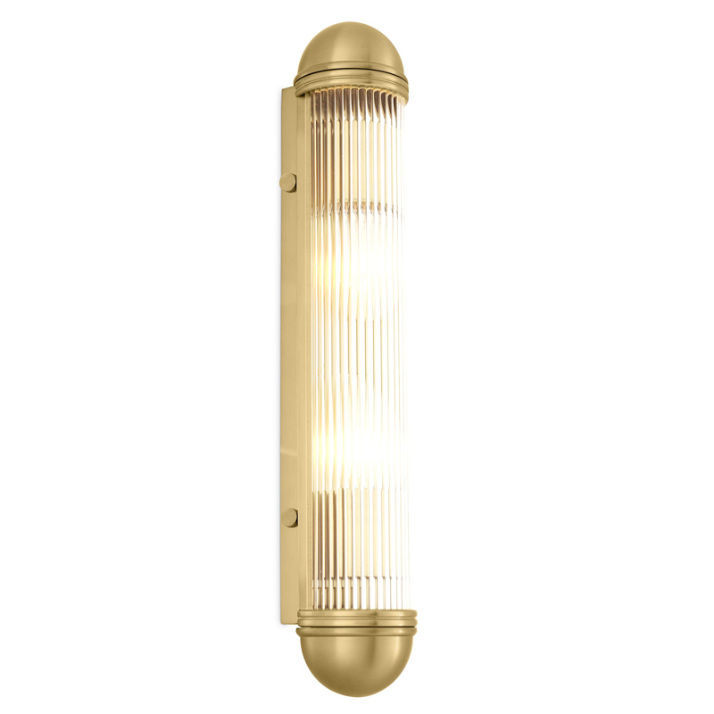 Бра Eichholtz Wall Lamp Auburn Brass Латунь Античная полированная Прозрачный Бра Eichholtz Wall Lamp Auburn Brass Латунь Античная полированная Прозрачный в Рязани | Loft Concept