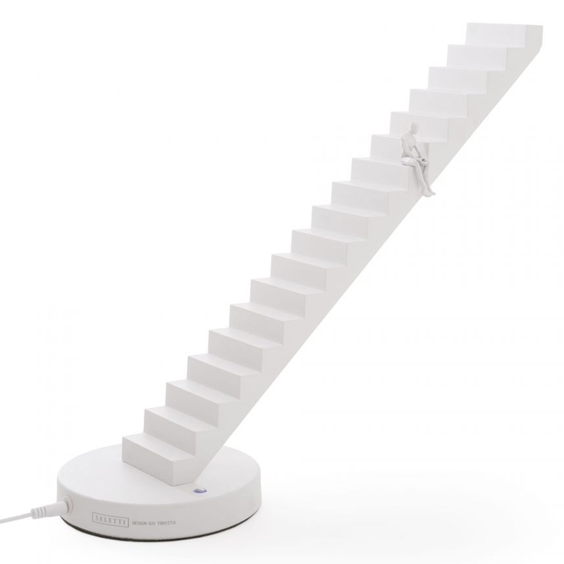 Настольная лампа Seletti Verso Lamp White Белый Настольная лампа Seletti Verso Lamp White Белый в Рязани | Loft Concept