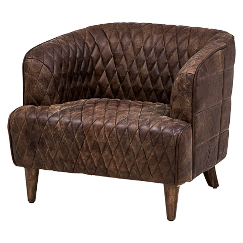 Philadelphia Armchair Кресло из Коричневой Винтажной Кожи Коричневый винтаж Philadelphia Armchair Кресло из Коричневой Винтажной Кожи Коричневый винтаж в Рязани | Loft Concept