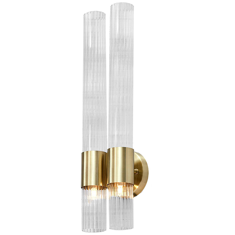 Бра Ingvar sconce Прозрачный Глянцевое золото Бра Ingvar sconce Прозрачный Глянцевое золото в Рязани | Loft Concept