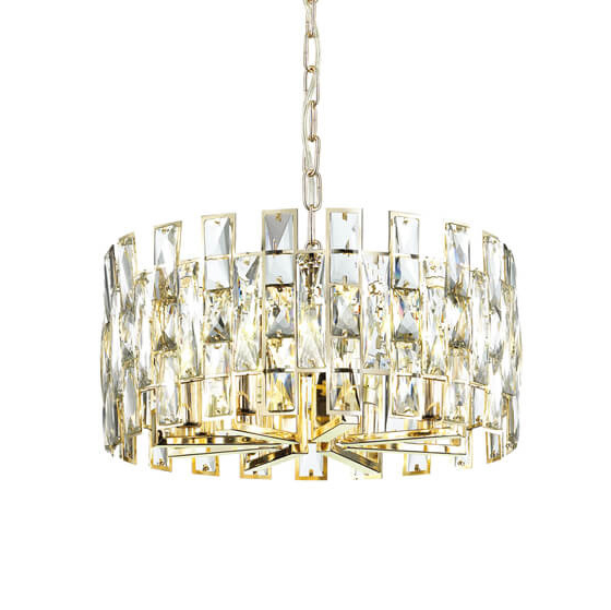 Люстра Tribuno Chandelier 8 Золотой Прозрачный Люстра Tribuno Chandelier 8 Золотой Прозрачный в Рязани | Loft Concept