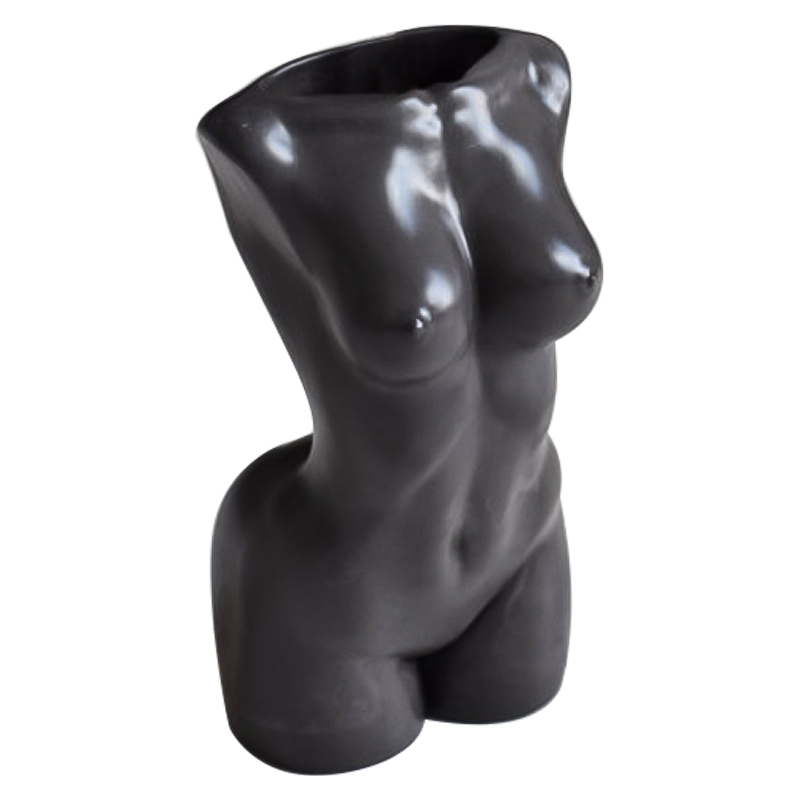 Ваза Vase Female Torso black Черный Ваза Vase Female Torso black Черный в Рязани | Loft Concept