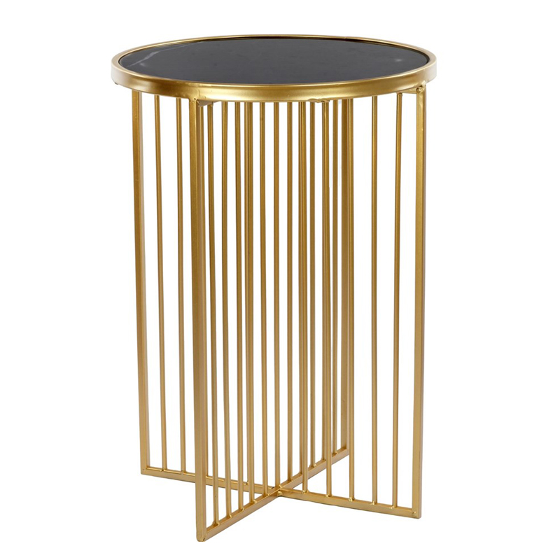 Приставной стол Side Table Marble crossed чёрный мрамор Черный Мрамор Nero Золотой Приставной стол Side Table Marble crossed чёрный мрамор Черный Мрамор Nero Золотой в Рязани | Loft Concept